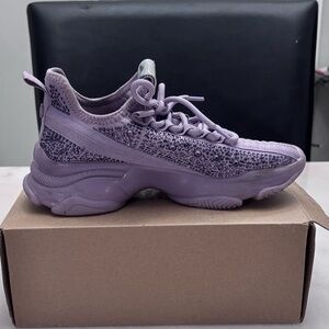 Steve Madden Purple Rhinestone Sneakers